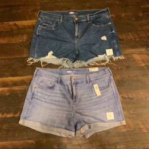 2 brand new jean shorts!